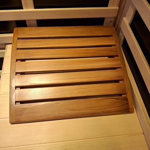 Sauna Headrest-Handmade from Canadian Red Cedar Wood Sauna Head Rest with Classic Attractive Ergonomic Neck & Cervical Pillows Support