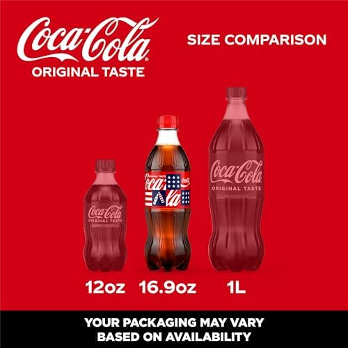 Coca-Cola Soda Soft Drink Bottles, 16.9 fl oz, 6 Pack