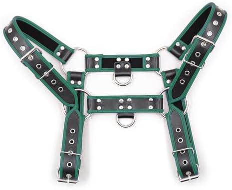 Punk PU Leather Harness for Man Adjustable Leather Harness Body Chest Half Harness Punk Belt Clubwear Costume