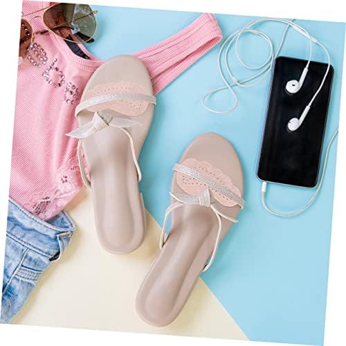 FRCOLOR 4pairs Foot Insole for Women Flat Feet Insoles Cushioned Toe Pads Half Pad Washable Reusable
