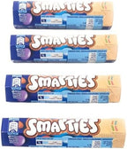 Smartie's-Chocolate Candy Tube, 38g each. (Pack of 4)