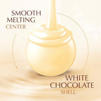 Lindt LINDOR White Chocolate Candy Truffles, Smooth Melting Truffle Center, Bulk Candy Individually Wrapped, 60 Ct