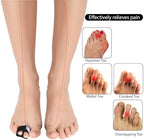 4 Pcs Hammer Toe Straightener Buddy Wraps Hammer Toe Corrector Adjustable Reusable Splint Bandages Support Protection Cushioned for Women Men Broken Crooked Overlapping Curled Bent Toes