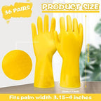 Rubber Reusable Gloves Long Household Dishwashing Gloves Kitchen Cleaning for Dishes Clean Gardening