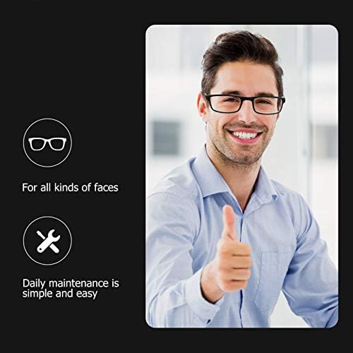 EXCEART Portable Folding Reading Glasses with Protective Case Unisex for Reading Crafts Hobbies 5.51X1.37X0.59 Inches