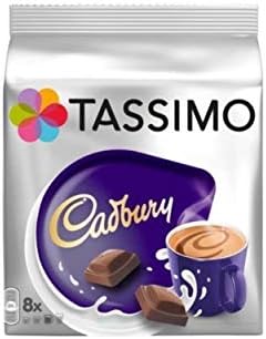 Tassimo Coffee Selection - Costa Latte/Costa Cappuccino/Cadburys Hot Chocolate -6 Packs (48 Servings)