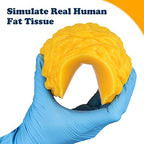SimCoach Human Body Fat Replica 1 lb with Display Base, Keep Fit & Weight Loss Motivation & Reminder, Human Fatty Tissue Demonstration Model for Nutritionist