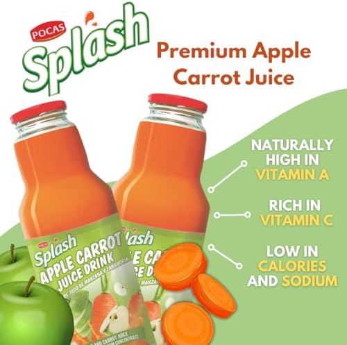 SPLASH Apple Carrot Juice Drink 750ml, 4 Pack