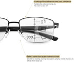 MIRYEA Photochromic Progressive Multifocus Reading Glasses Spring Hinges Transition UV400 Sunglasses Anti Glare Sun Readers