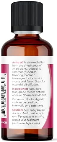 Viva Doria Anise Essential Oil, 100% Pure, Natural, Anise Star Essential Oil, Undiluted, for Aromatherapy | Food Grade, 30 mL (1 Fluid Ounce)