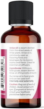 Viva Doria Anise Essential Oil, 100% Pure, Natural, Anise Star Essential Oil, Undiluted, for Aromatherapy | Food Grade, 30 mL (1 Fluid Ounce)