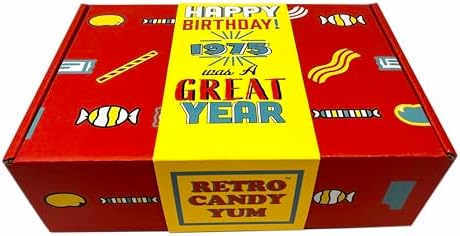 1975 Retro Childhood Candy Gift Box for 51st Birthday 1970s sweets JN