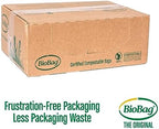 BioBag The Original Compostable Food Scrap Commercial Gallon Bags, 100% Compostable Certified (Made In USA) (140 Count, 20 Gallon)