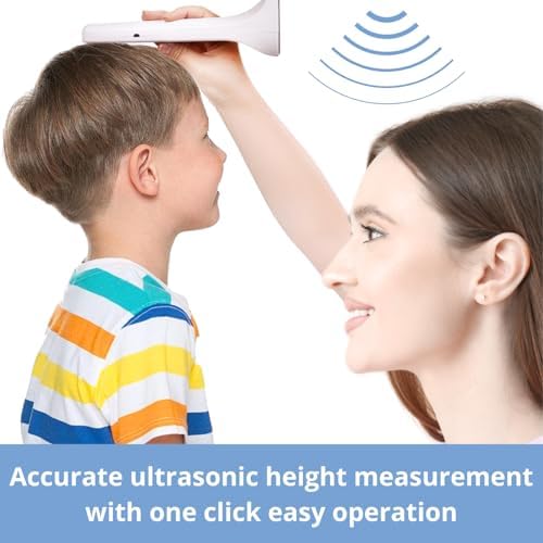 Stadiometer, Portable Ultrasonic Stadiometer, Height Measurement Tool for Adults and Kids, Medical Office Handheld Height Measuring Device for Healthcare Professionals