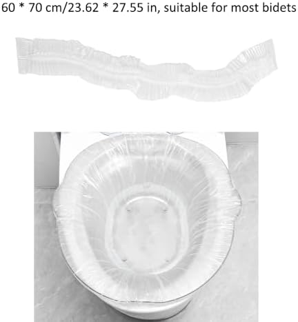 20 Pack Sitz Bath Cover Liner Disposable Sitz Bath Liner Cover Bags for Hemorrhoids Toilet Seat Postpartum Care Perineal Soaking Women Collapsible Sits Bath Kit