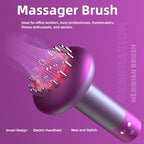 Electric Meridian Brush Massage, 9 Level Adjustable Massager for Targeted Pain Relief, Knots, Aches, Muscle Soreness, Circulation & Tighter Skin, Purple