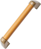 Bathroom Safety Grab Bar/Towel Grab Rail, Wooden Handle for The Disabled, Elderly, Handicap, Pregnant Women, Children, with Hidden Screws (12/16/20inch)