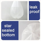 OKKEAI Small Trash Bags -1.2 Gallon Garbage Bags 5 Liter Trash Bags Wastebasket Liners for Bathroom,Office,Translucent,120 Counts Fit 5L 1.2,1.5,2Gal