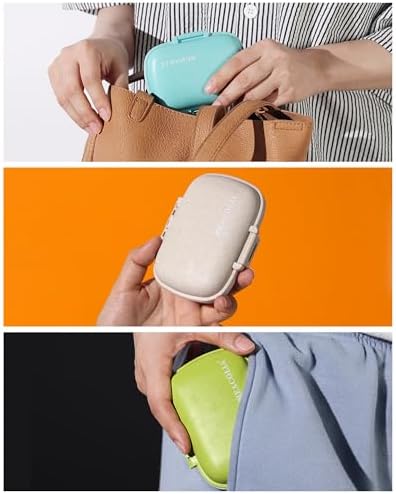MEACOLIA 3 Pack 8 Compartments Travel Pill Organizer, Daily Pill Case Small Pill Box for Pocket Purse, Portable Pill Container Medicine Vitamin Organizer (Blue, Green, Khaki)