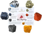 Amazing Gemstone Crystals for New Beginnings Manifestation, Set of 6 Rainbow Moonstone, Iolite, Red Jasper, Hematite, Yellow Jasper and Pyrite Healing Crystals and Stones