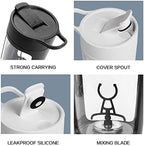Protein Powder Mixer Shaker Cup Electric Portable Bottle for Coffee Free with USB Rechargeable 1200Mah,Pink