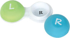 Flents Soft Grip Contact Lens Case, Travel-Sized, Leak-Proof Design, Durable and Sturdy, Soft Grip, Daily Usage and Easy to Use, Color May Vary, BPA Free