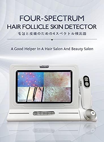Skin Hair Scalp Detector Hair Follicle Facial Skin Oil Moisture 11 Inch HD LCD Screen Microscope Tester