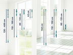 Leifheit Click System Handle, Mop Handle Adjustable and Extendable Between 145-400 cm, Telescopic Pole to Extend Reach of Squeegee, Duster or Mop Head