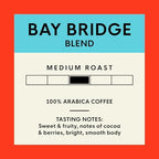 San Francisco Bay Ground Coffee, Bay Bridge Blend (28 oz Bag), Medium Roast Coffee