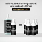 Skin Elements Men's Intimate Wash JUMBO Pack | with Refill | For 180 Days | 14.2 fl. oz | pH Balanced Hygiene Foaming Wash | Controls Bad Odor | Tea Tree Oil | Super Saver Pack |