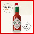 TABASCO Brand Original Red Pepper Hot Sauce, Medium Heat, Glass Bottle, Classic & Versatile Flavor, Three Simple Ingredients, Great for Dips, Tacos, Eggs, Pizza, Oysters & More, 2 Fl Oz (Pack of 1)