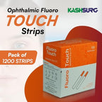 Ophthalmic Fluoro Touch Strips - Pack of 1200 Strips -(4 x 300=1200 Count)