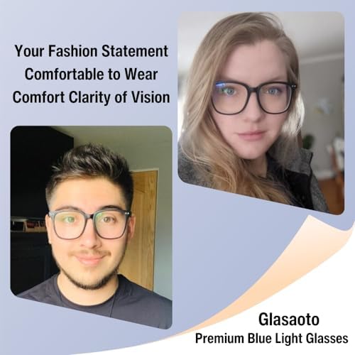 Blue Light Reading Glasses for Women Men Oversized Square Frame Blocking Readers