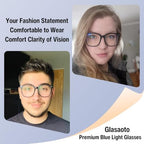 Blue Light Reading Glasses for Women Men Oversized Square Frame Blocking Readers