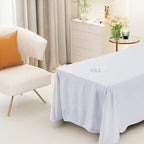 Breathable Massage Bed Sheet with Face Hole, Washable Spa Table Cover for Salon & Home(Light Gray)