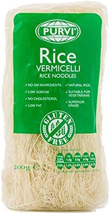 Purvi Rice Vermicelli Noodles (gluten free) - 400g - (pack of 2)