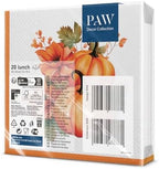 PAW - Paper Napkins (33 x 33 cm) I Pack of 20 3-Ply Paper Napkins I Disposable Napkins - Autumn, Pumpkins, Flowers I Pattern: Pumpkin Composition