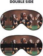 Dachshund Weiner Dog Print Block Out Light Sleeping Eye Mask,Night Blindfold, Breathable Soft Eye Shade Cover Gifts