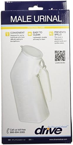Drive Medical Male Urinal, White