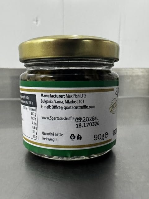 Spartacus Truffle Minced Black Truffles in Extra Virgin Olive Oil 3.17 oz – Wild Hand-Harvested Black Truffle Mince for Pasta, Risotto, Steak, Eggs, Pizza & Gourmet Home Cooking