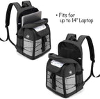 CURMIO Portable Oxygen Concentrator Backpack, POC Carrying Bag Compatible for Inogen, OxyGo and Caire Units, Bag Only