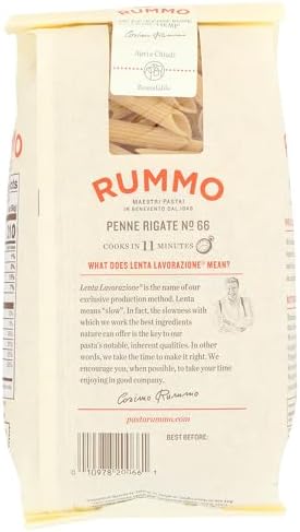 Rummo, Pasta Penne Rigate, 16 Ounce