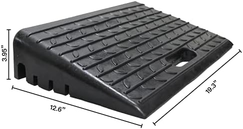 MaxxHaul 50564 Curb Ramp 19-1/4" x 12-1/2" x 4" (Pair) for Wheelchairs, Lifts, Dollies, Scooters, Motorcycles, Bikes, Trailers, Trucks, & Commercial Vehicles