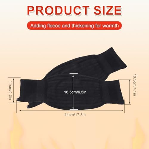 ericotry Unisex Winter Warm Thicken Cashmere Wool Knee Brace Support Pads Leg Warmers Thin Knee Sleeves for Men and Women Sports and Daily Wear (Dark Grey)