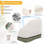 COSHNIBI Massage Chair Cover,Heavy Duty Waterproof and Dustproof Zero Gravity Massage Chair Cover for Most Brands of Full Body Shiatsu,63 x 39.5 x 55.5 Inches,Beige