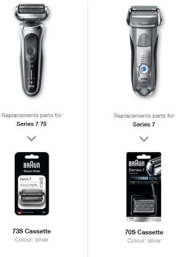 Braun Series 7 New Generation Electric Shaver 73s Replacement Head, Compatible with 7020s, 7025s, 7085cc, 7027cs, 7071cc and 7075cc Shavers
