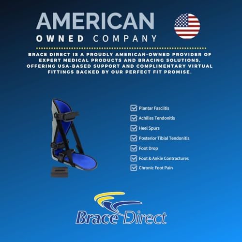 Brace Direct Plantar Fasciitis Posterior Night Splint - Rigid Orthopedic Sleeping Boot for Heel Pain, Achilles Tendonitis, Foot Drop and Heel Spur Relief (Large - US Shoe Men 10-14 / Women 11+)