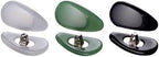 3 Pairs Jade Glasses Nose Pads Myopia Glasses Screw Type Nose Pad Accessories -White + Green + Black