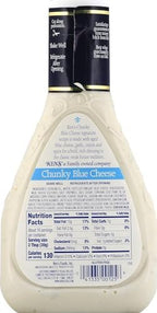 Ken's Steak House Chunky Blue Cheese Dressing - 16 fl oz, Pack of 4, Bundled With V2U Utensil Set