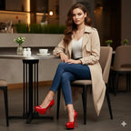 MAIERNISI JESSI Unisex Men's Women's Platform Pumps, Stiletto High Heels, Party Dress Shoes
